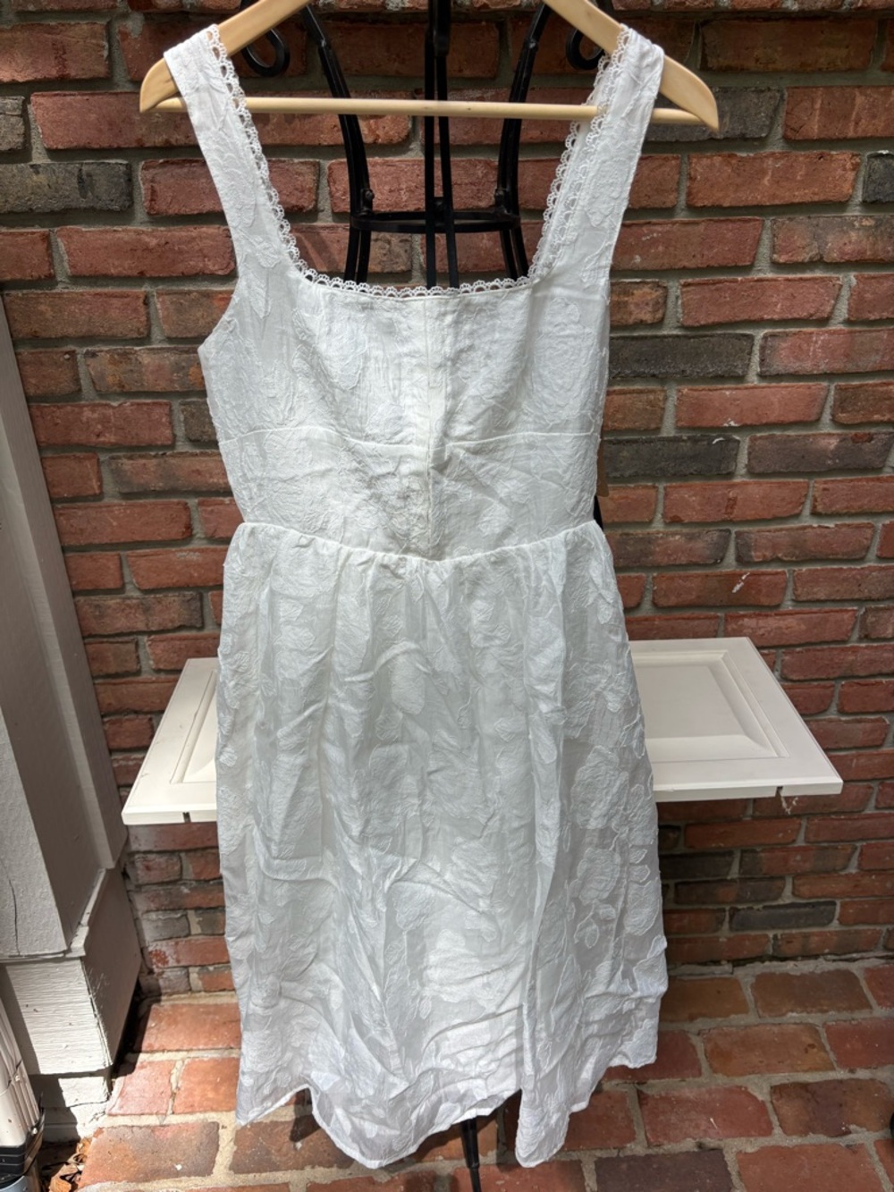 RIHOAS White Lace Sundress - Women's Sleeveless Summer Dress